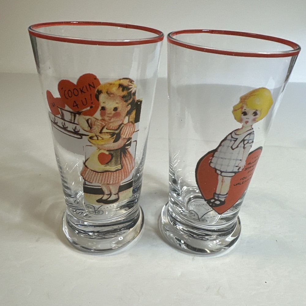 Vintage Rosanna Studio Drinking Glasses Lot Of 2